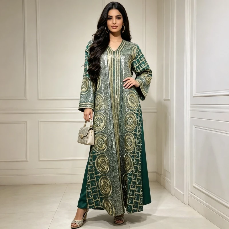 Eid Women Dress Abaya Muslim Sequnis Embroidery Party Long Robe Kaftan Ramadan Vestidos Morocco Dubai Jalabiya Arab Robe 2026
Eid Women Dress Abaya Muslim Sequnis Embroidery Party Long Robe Kaftan Ramadan Vestidos Morocco Dubai Jalabiya Arab Robe 2026