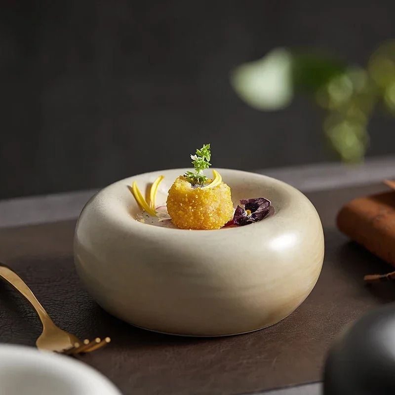Ceramic Dinner Plate Round Thick Rim Decorative Plate Vegetable Salad Plate Restaurant Table Top Decoration Kitchen Supplies
Ceramic Dinner Plate Round Thick Rim Decorative Plate Vegetable Salad Plate Restaurant Table Top Decoration Kitchen Supplies