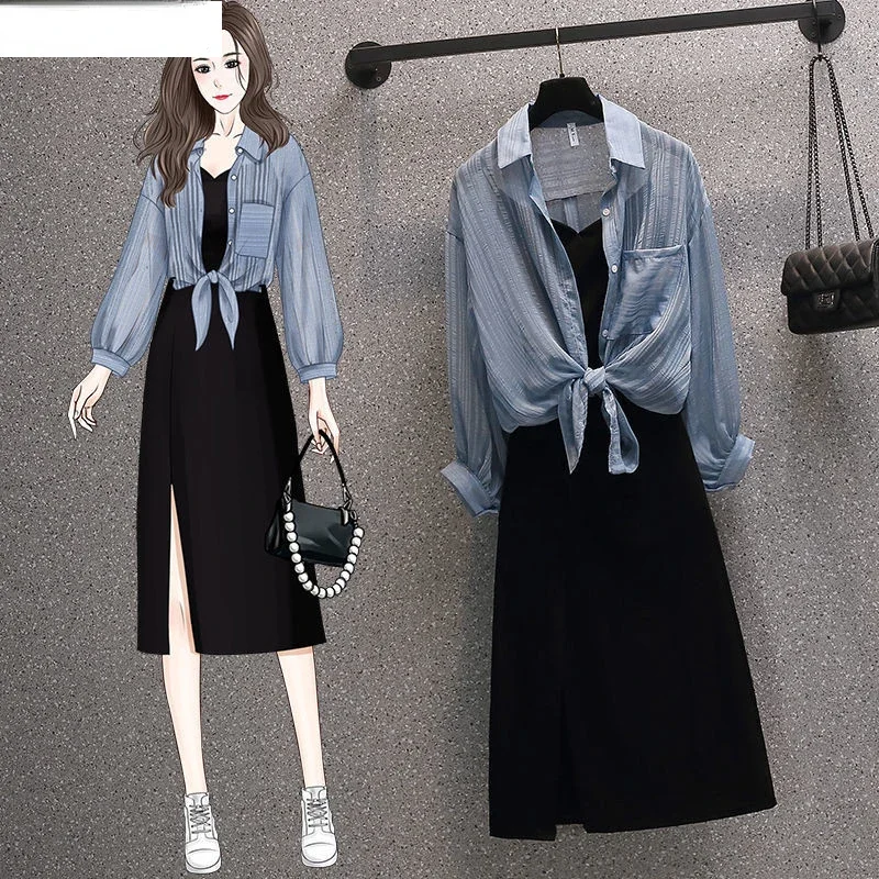 Large Women's Wear 2023 Summer New Age Reduction Fashion Sunscreen Clothes Suspender Dress Two-piece Set Suit N287
Large Women's Wear 2023 Summer New Age Reduction Fashion Sunscreen Clothes Suspender Dress Two-piece Set Suit N287