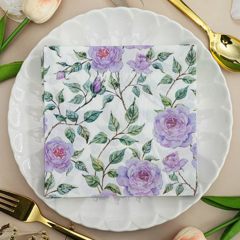 20pcs/bag Flower Printed Dinner Napkin Home Hotel Western Restaurant Table Wedding Party Decoration Wine Glass Papers
20pcs/bag Flower Printed Dinner Napkin Home Hotel Western Restaurant Table Wedding Party Decoration Wine Glass Papers