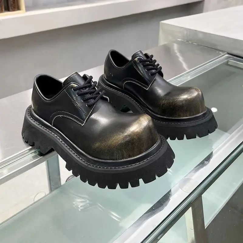 2025 Men's Big Head British Polished Retro Platform Heightening Small Leather Round Head Loafers Derby Shoes
2025 Men's Big Head British Polished Retro Platform Heightening Small Leather Round Head Loafers Derby Shoes