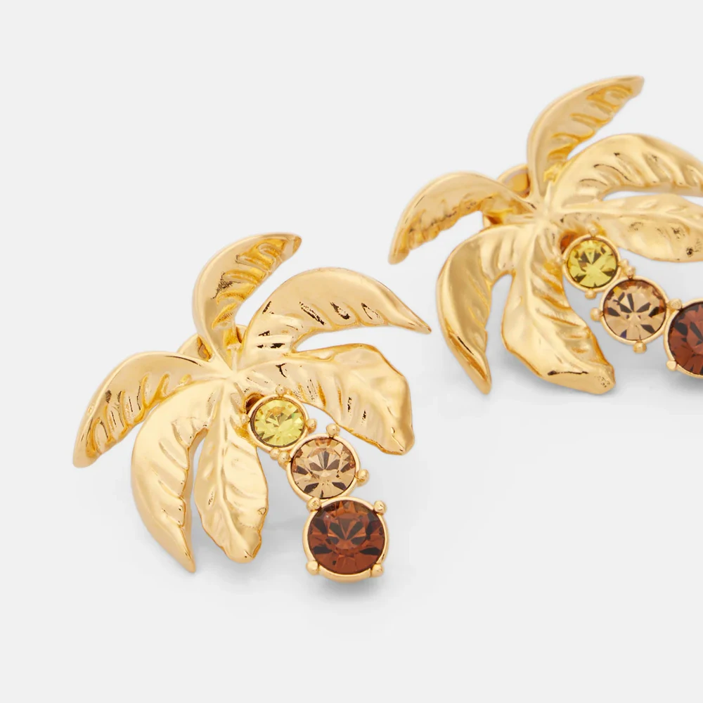 Os Fashion Vintage Cubic Zirconia Irregular Hollow Coconut Tree Stud Earrings, Elegant Daily Commute Jewelry Gift for Women
Os Fashion Vintage Cubic Zirconia Irregular Hollow Coconut Tree Stud Earrings, Elegant Daily Commute Jewelry Gift for Women