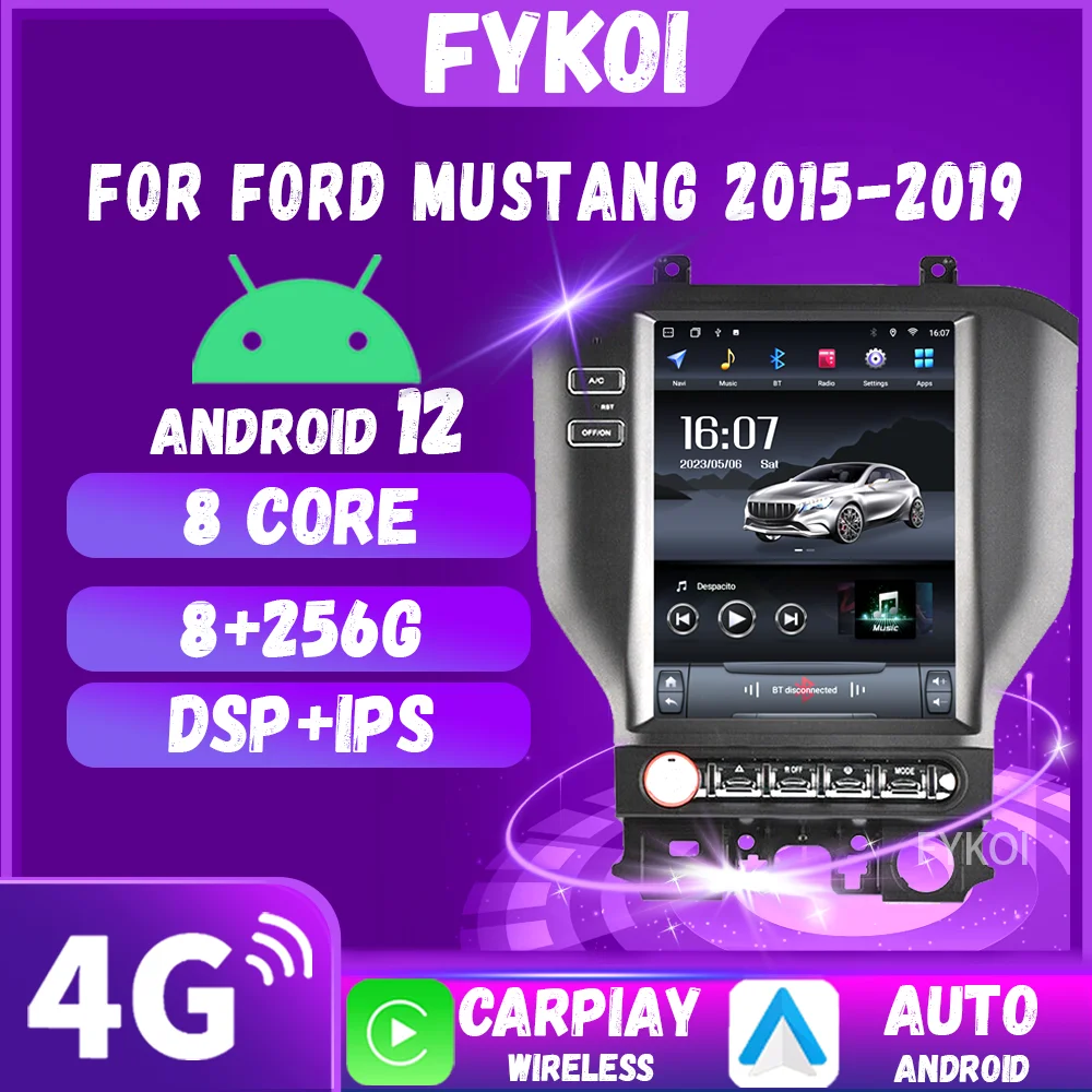 Автомобильная Мультимедийная система для Ford Mustang 2015-2019 CarPlay, Android, Bluetooth, 4G, Wi-Fi, GPS-навигация
Автомобильная Мультимедийная система для Ford Mustang 2015-2019 CarPlay, Android, Bluetooth, 4G, Wi-Fi, GPS-навигация
