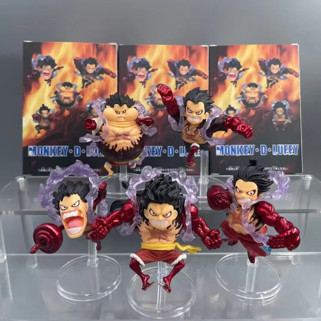 5Pcs Anime One Piece Figures Q Version Spoof Luffy Fourth Gear Ape King's Gun Action Kawaii Figurine PVC Model Doll Toy Gift
5Pcs Anime One Piece Figures Q Version Spoof Luffy Fourth Gear Ape King's Gun Action Kawaii Figurine PVC Model Doll Toy Gift