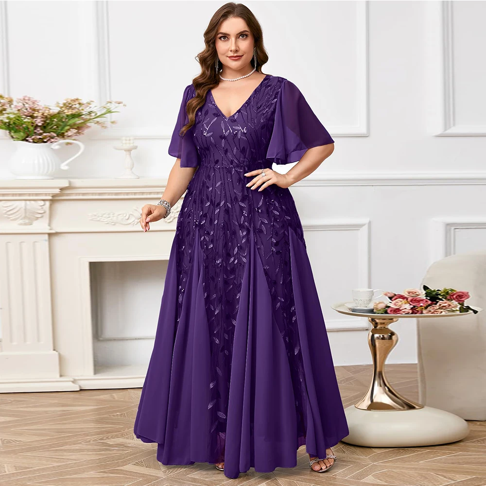 Customized Exquisite Sequin Appliques Formal Long Dress Glitter V-Neck A Line Prom Dress Mother of Bride Dresses Wedding Guest
Customized Exquisite Sequin Appliques Formal Long Dress Glitter V-Neck A Line Prom Dress Mother of Bride Dresses Wedding Guest