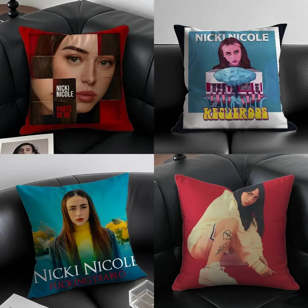 Singer N-Nicki Nicole Album Pillow Case Custom Printed Brushed Fleece Pillow, Baby Skin-Touch, Eco-Friendly Dye-Sublimation Cush
Singer N-Nicki Nicole Album Pillow Case Custom Printed Brushed Fleece Pillow, Baby Skin-Touch, Eco-Friendly Dye-Sublimation Cush