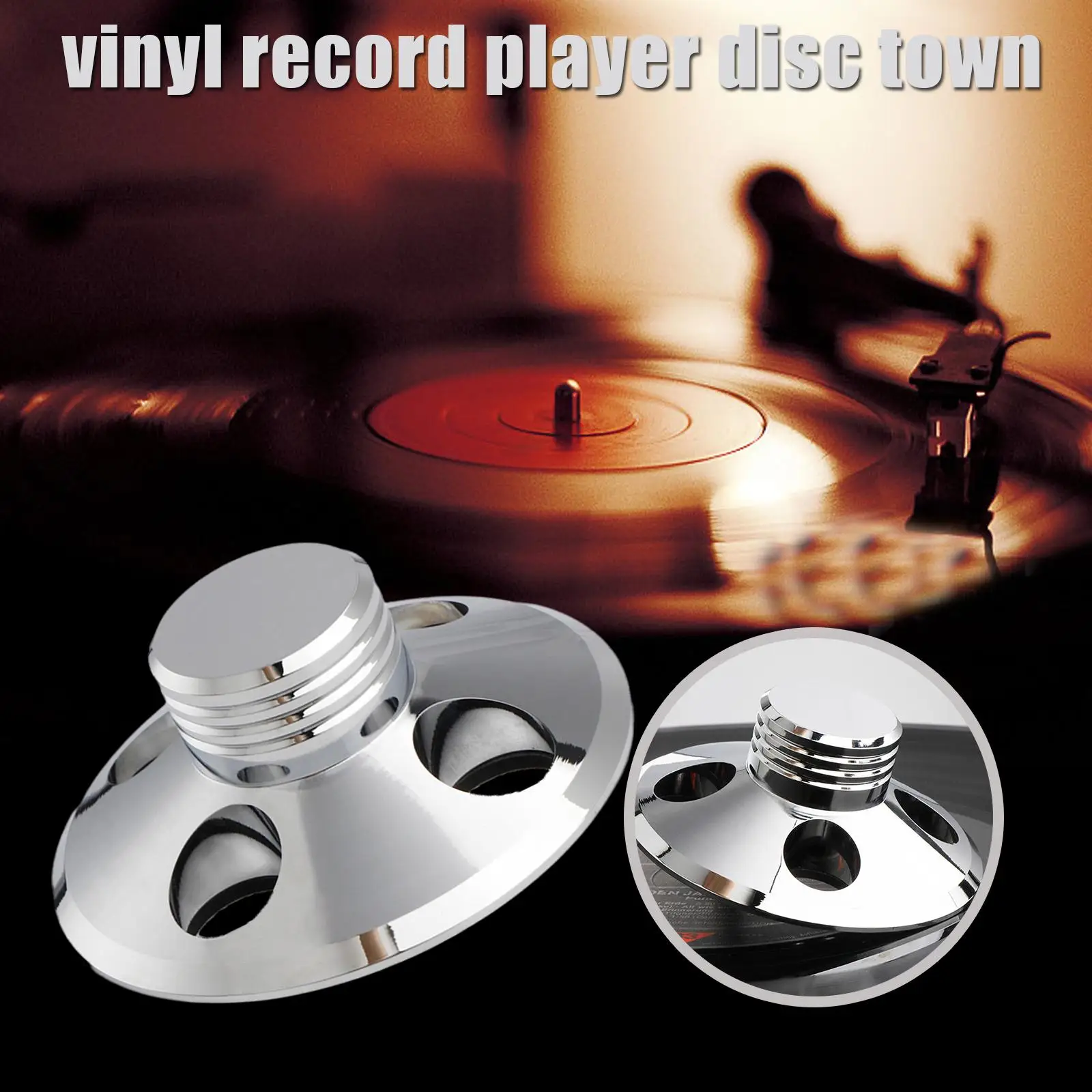 Audio LP Vinyl Record Turntable Metal Record Stabilizer Reduces Background Noise Record Player Weight Clamp Press Pad
Audio LP Vinyl Record Turntable Metal Record Stabilizer Reduces Background Noise Record Player Weight Clamp Press Pad