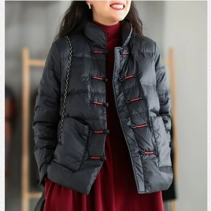 Women Vintage Slim Short Jacket Autumn Female Embroidery Casual Basic Parkas 2026 New Winter Warm White Cotton Jacket
Women Vintage Slim Short Jacket Autumn Female Embroidery Casual Basic Parkas 2026 New Winter Warm White Cotton Jacket