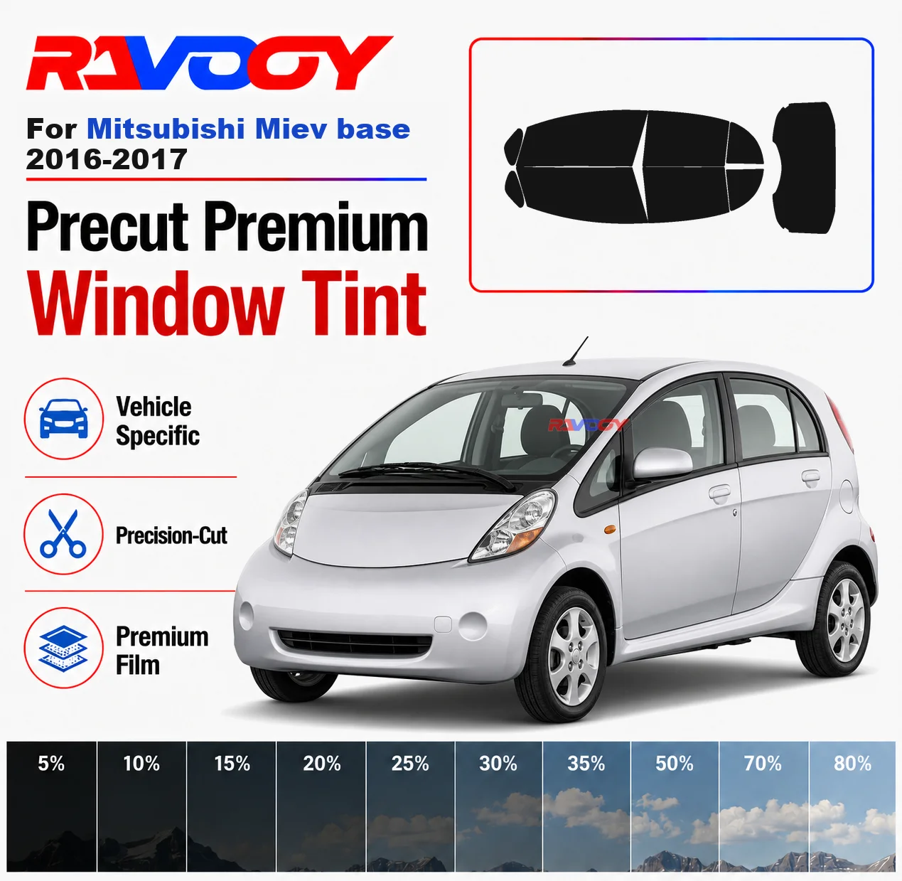 Premium Precut Window Tint Kit Front Rear Windows Rear Windshield For Mitsubishi Miev base 2016-2017 Car Solar Nano Ceramic Film
Premium Precut Window Tint Kit Front Rear Windows Rear Windshield For Mitsubishi Miev base 2016-2017 Car Solar Nano Ceramic Film