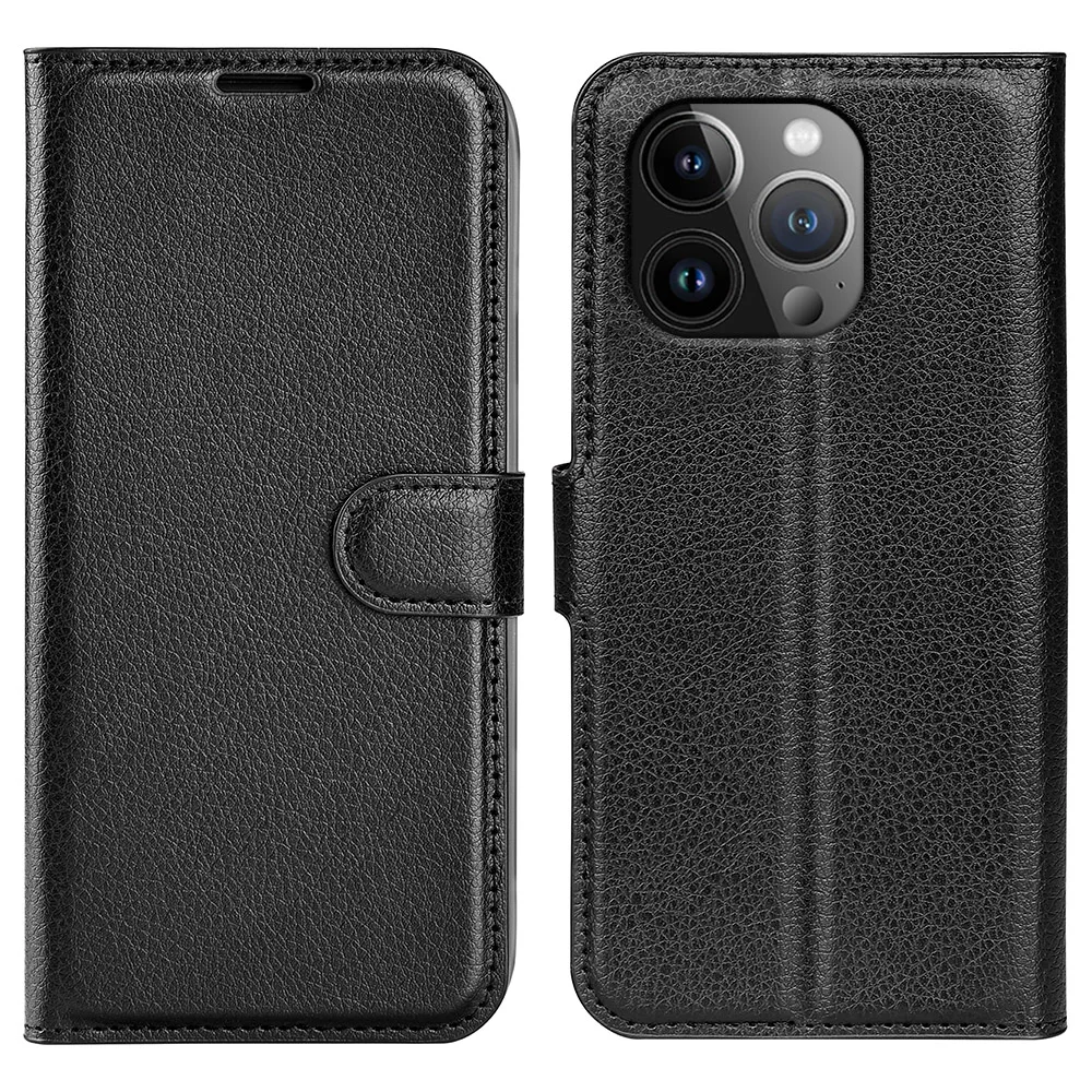 For iPhone 15 Pro Shockproof Wallet Phone Cover PU Leather Litchi Texture Stand Mobile Phone Case
For iPhone 15 Pro Shockproof Wallet Phone Cover PU Leather Litchi Texture Stand Mobile Phone Case