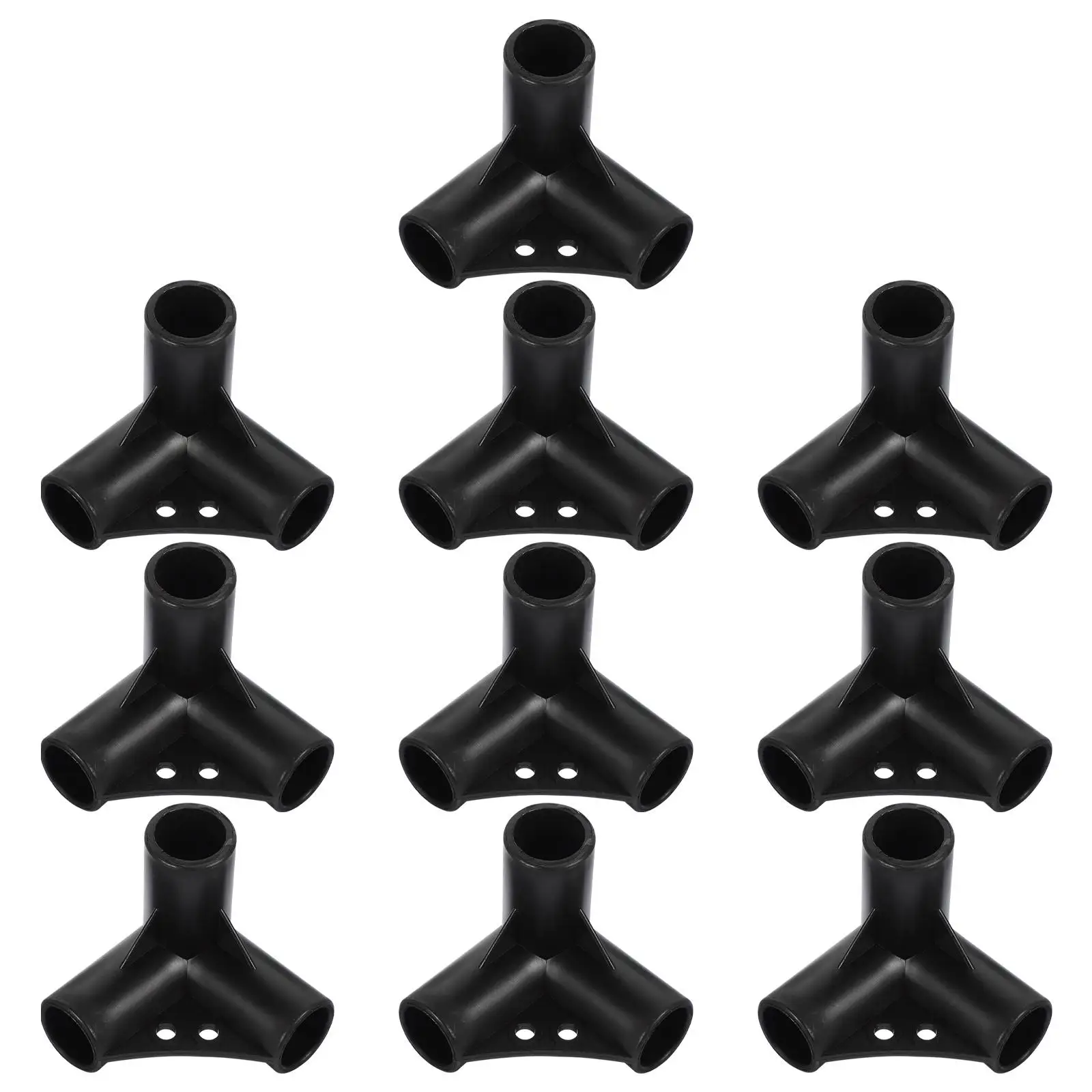 10 Pcs Black Plastic Connectors Three-Way Four-Way Gardening Pipeline Tube Frame Construction Greenhouse Trellis Shed
10 Pcs Black Plastic Connectors Three-Way Four-Way Gardening Pipeline Tube Frame Construction Greenhouse Trellis Shed