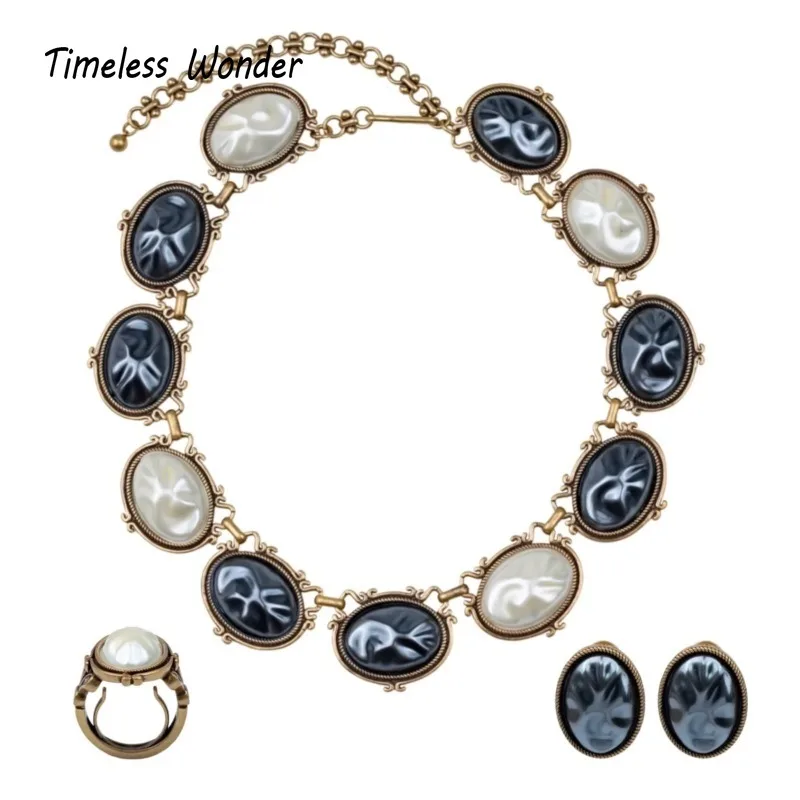 Timeless Wonder Retro Geo Glass Pearl Pave Necklace Women Designer Fine Jewelry Rare Top Luxury Classy Gift Neat Set 2614
Timeless Wonder Retro Geo Glass Pearl Pave Necklace Women Designer Fine Jewelry Rare Top Luxury Classy Gift Neat Set 2614