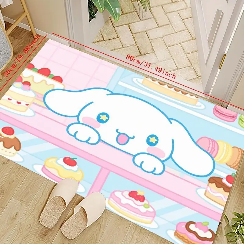 1PC Kawaii Cinnamoroll Style White Puppy & Sweet Dessert Cake Pattern Floor Mat, Soft Non-slip Absorbent Area Rug for Entryway,
1PC Kawaii Cinnamoroll Style White Puppy & Sweet Dessert Cake Pattern Floor Mat, Soft Non-slip Absorbent Area Rug for Entryway,