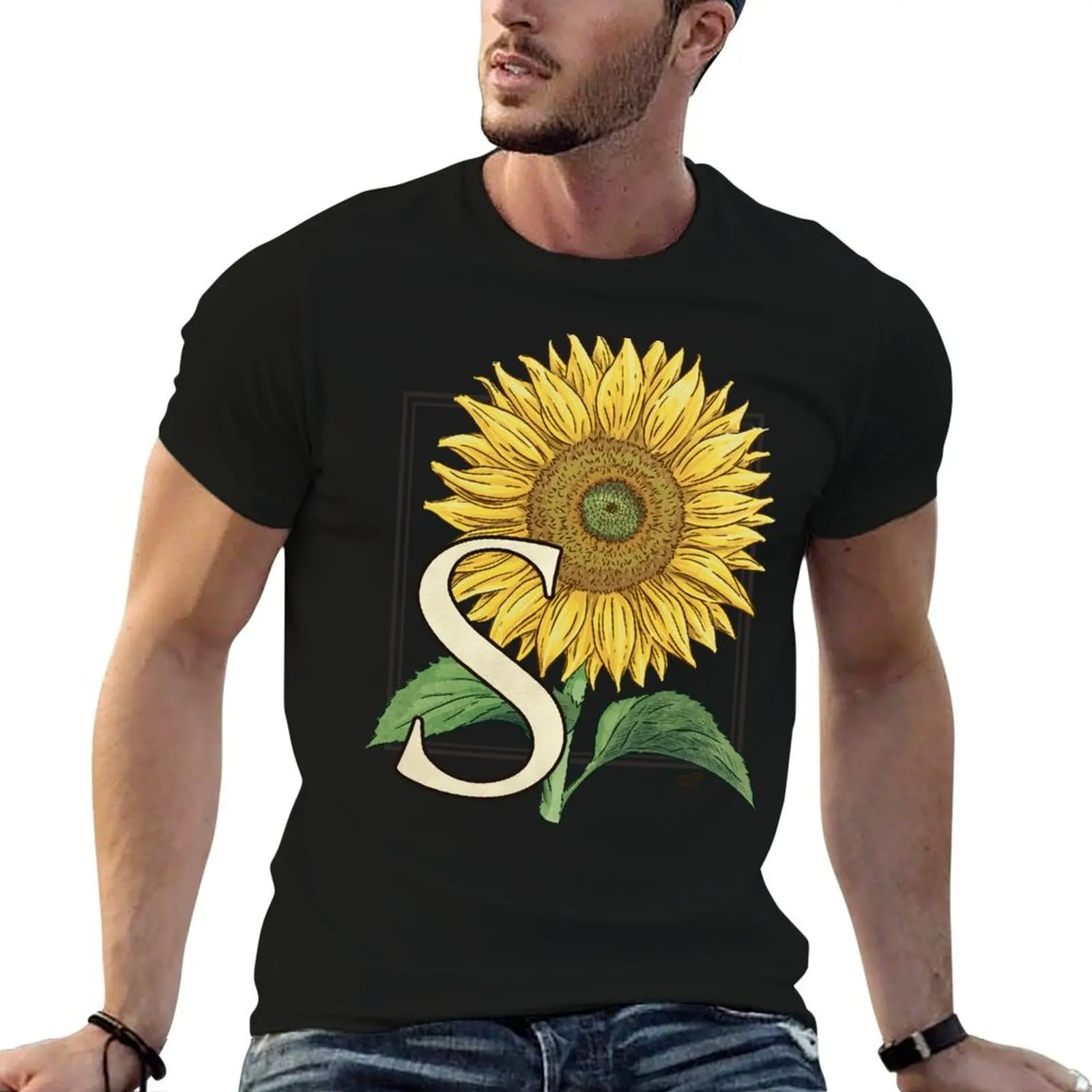S is for Sunflower - floating T-Shirt t shirts for man pack cotton t shirt man luxury T-Shirt
S is for Sunflower - floating T-Shirt t shirts for man pack cotton t shirt man luxury T-Shirt