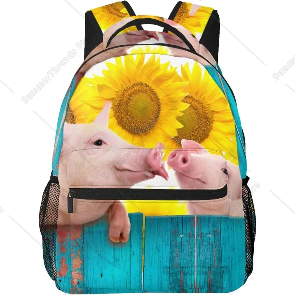 Fun Pig Sunflower Backpack For School Laptop Bags Bookbag Big Casual Daypack For Student Girls Boys Kids Teens Travel Sports Wor
Fun Pig Sunflower Backpack For School Laptop Bags Bookbag Big Casual Daypack For Student Girls Boys Kids Teens Travel Sports Wor