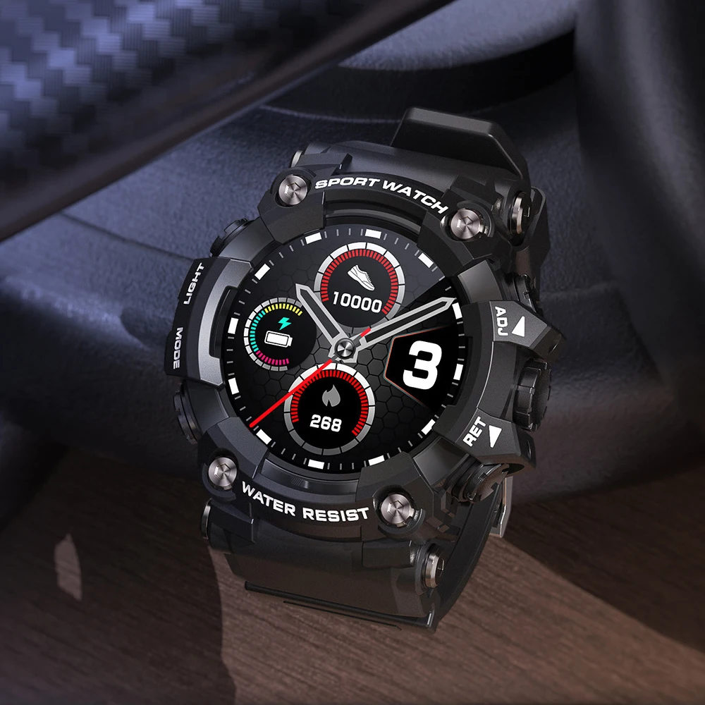Three proof outdoor sports 1.28-inch full circle IP68 waterproof multiple sports mode smartwatch with rugged design appearance
Three proof outdoor sports 1.28-inch full circle IP68 waterproof multiple sports mode smartwatch with rugged design appearance