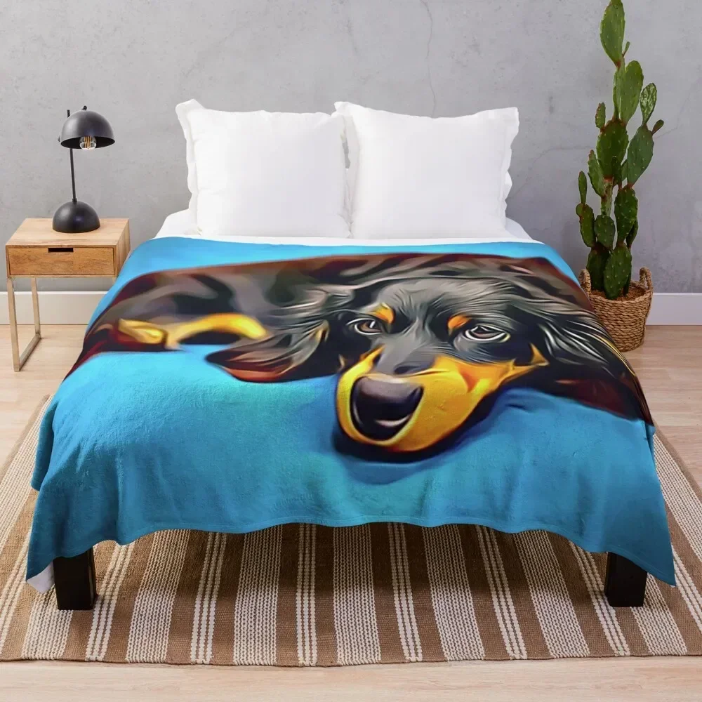 Sleepy Long Haired Brown Dachshund Throw Blanket For Baby Plaid Summer Winter beds Blankets
Sleepy Long Haired Brown Dachshund Throw Blanket For Baby Plaid Summer Winter beds Blankets