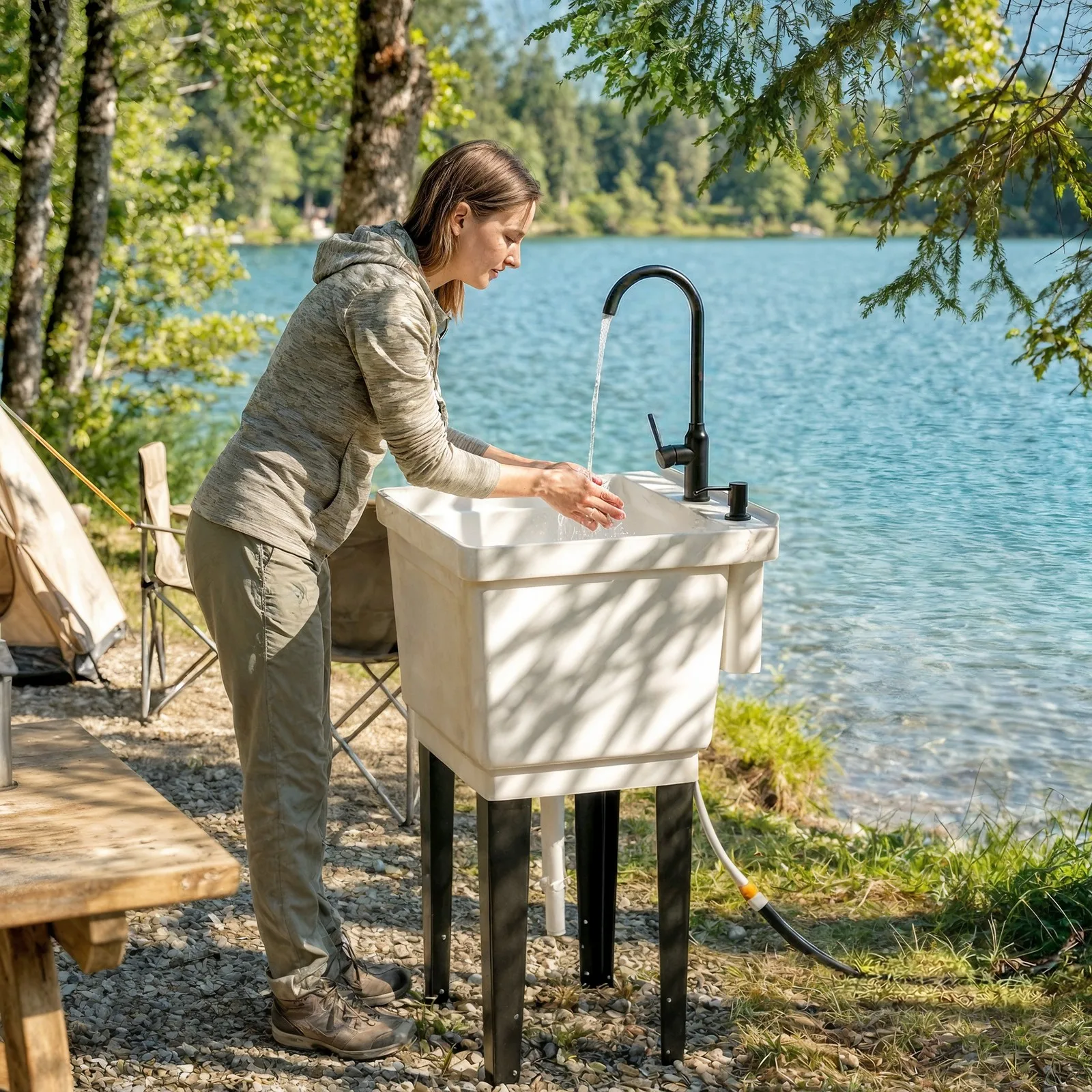 Utility Sink Laundry Tub, Freestanding Laundry Sink, White
Utility Sink Laundry Tub, Freestanding Laundry Sink, White