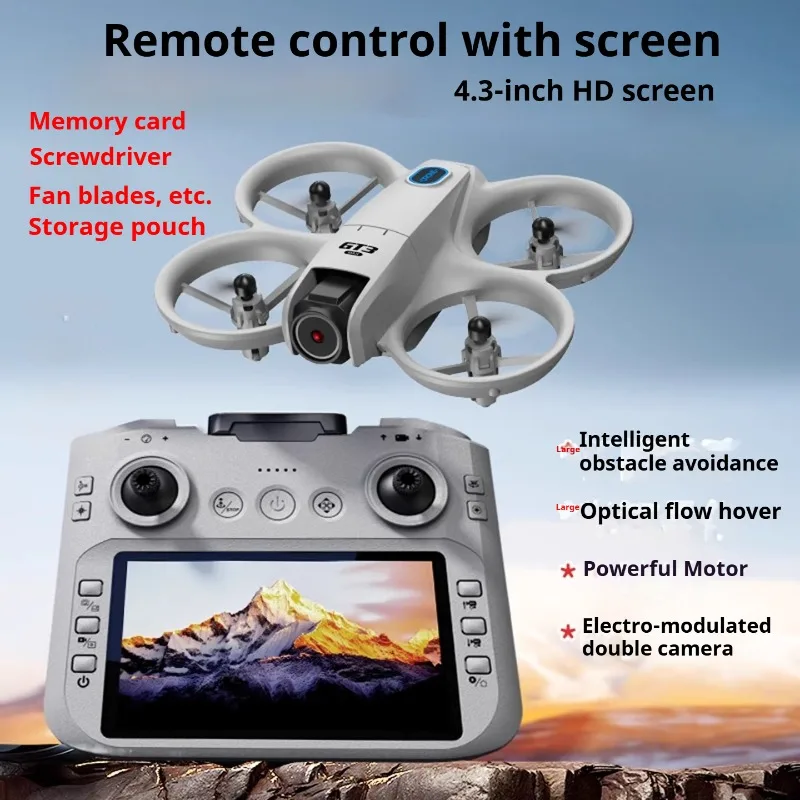 GT3 Infrared Obstacle Avoidance Drone with Screen Display - Small Remote-Controlled Aircraft for Elementary School Competitions
GT3 Infrared Obstacle Avoidance Drone with Screen Display - Small Remote-Controlled Aircraft for Elementary School Competitions