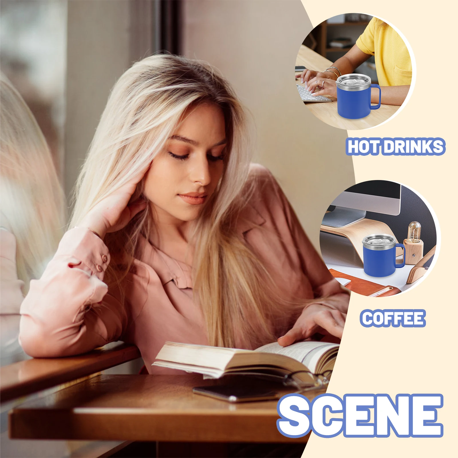 Stainless Steel Coffee Mug Double Layer Insulated Water With Lid Multi-Function Wear-Resistant Beverage For Camping Travel
Stainless Steel Coffee Mug Double Layer Insulated Water With Lid Multi-Function Wear-Resistant Beverage For Camping Travel
