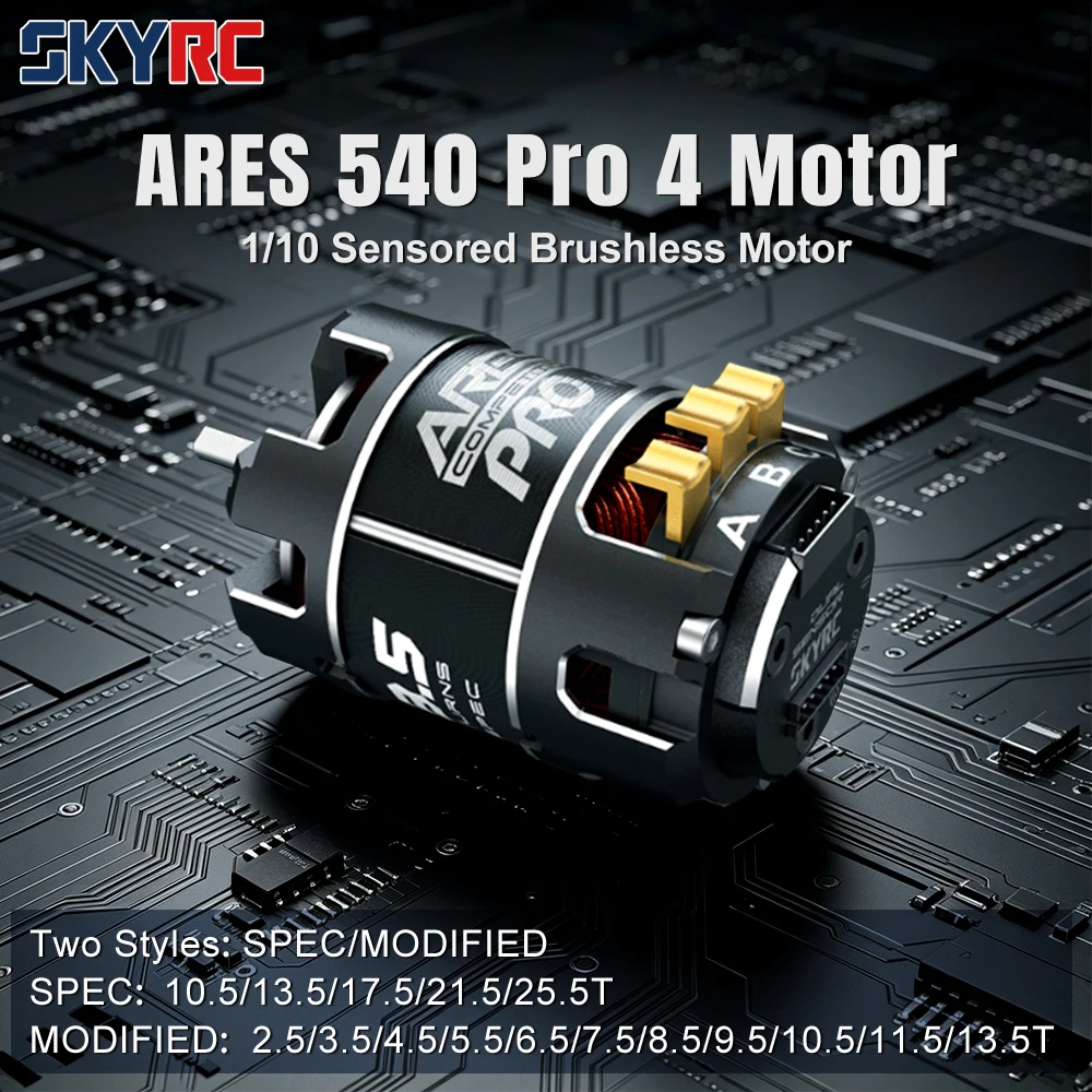 SKYRC ARES PRO4 540 Sensored Brushless Motor ROAR Certified SPEC&MODIFIED For 1/10 RC Drift
SKYRC ARES PRO4 540 Sensored Brushless Motor ROAR Certified SPEC&MODIFIED For 1/10 RC Drift