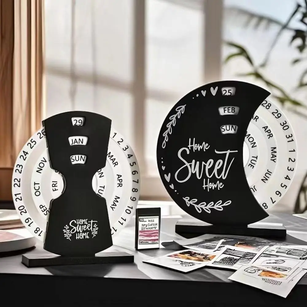 Creative Manual Rotating Desk Calendar Adjustable Month Date Display Perpetual Calendar Multi-purpose Reusable 
Creative Manual Rotating Desk Calendar Adjustable Month Date Display Perpetual Calendar Multi-purpose Reusable