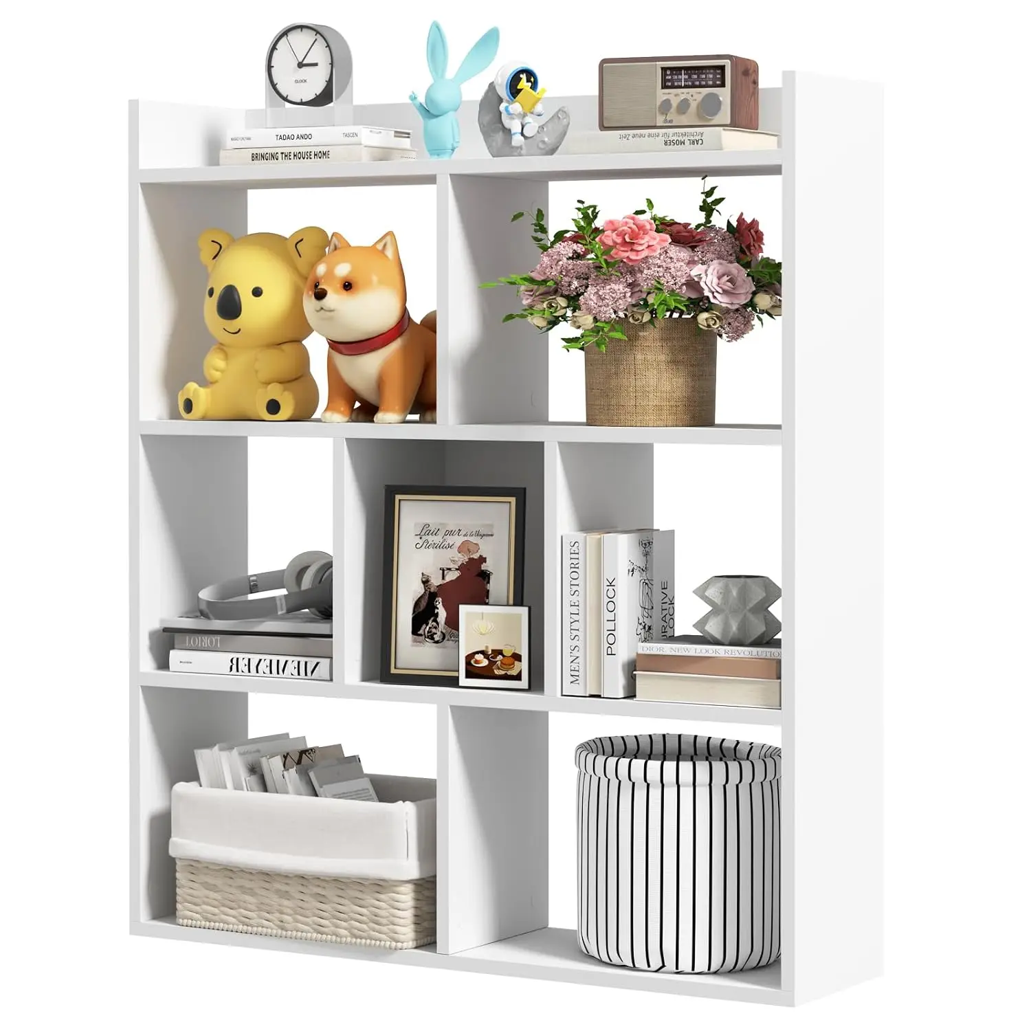 7-Cube Wooden Open-Back Bookcase Anti-Toppling 4-Tier Display Shelf Living Room Study Office 31.5x11.8x43.3in, Customized
7-Cube Wooden Open-Back Bookcase Anti-Toppling 4-Tier Display Shelf Living Room Study Office 31.5x11.8x43.3in, Customized