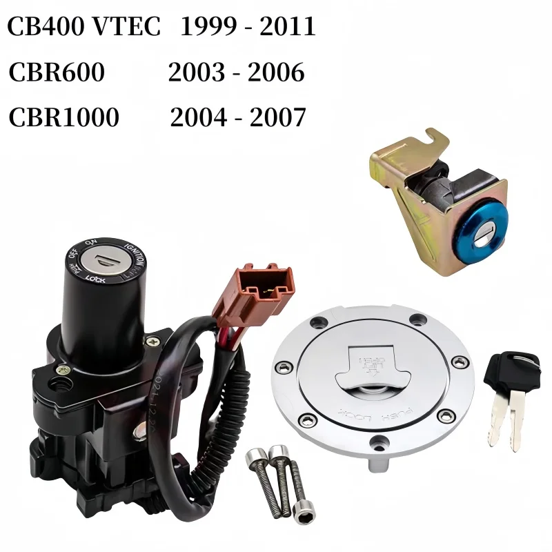 Подходит для Honda CB400 VTEC 99-11 CBR600 2003-2006 аксессуары для мотоциклов переключатель зажигания Комплект замков на сиденье с газовой крышкой CBR1000 2004-2007
Подходит для Honda CB400 VTEC 99-11 CBR600 2003-2006 аксессуары для мотоциклов переключатель зажигания Комплект замков на сиденье с газовой крышкой CBR1000 2004-2007
