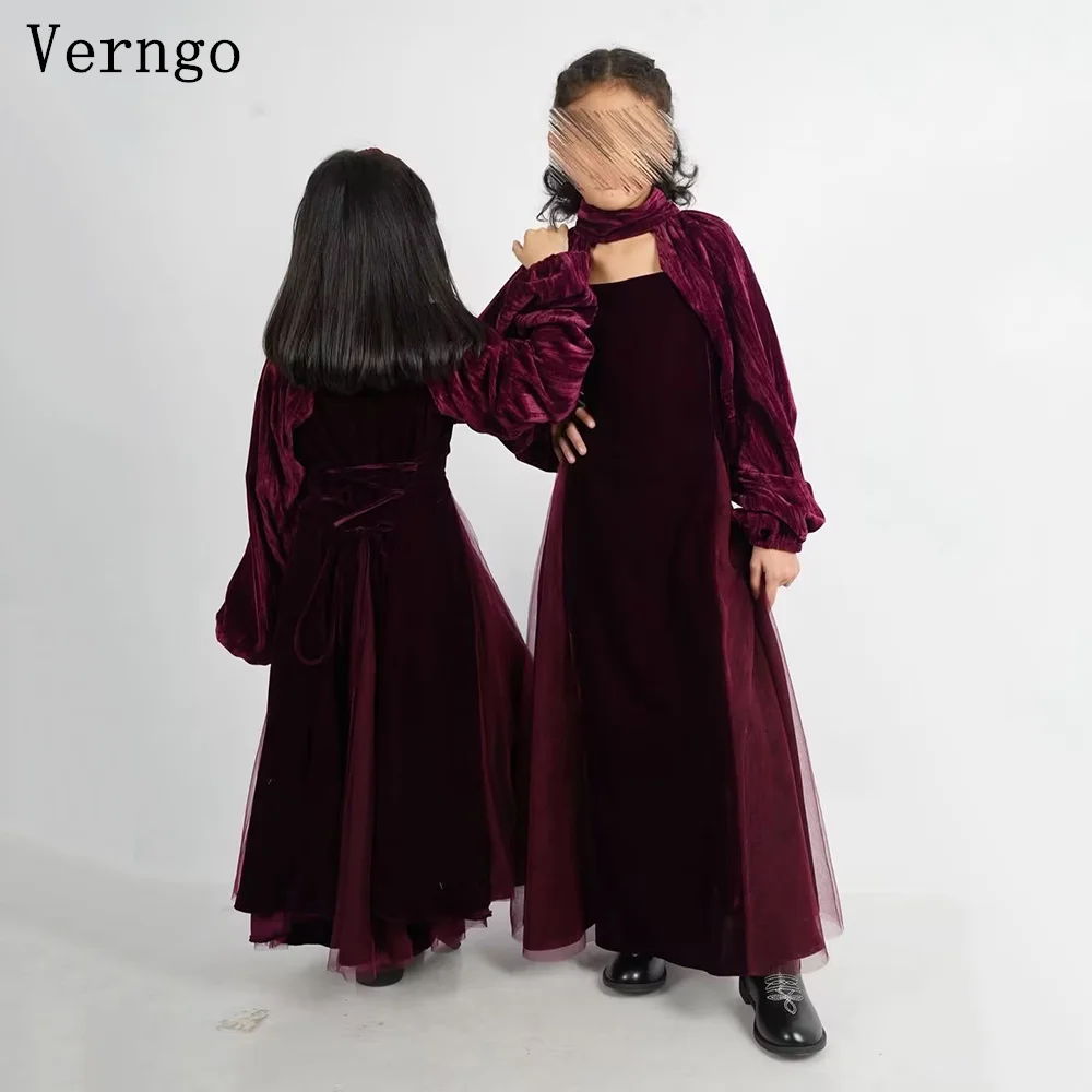 Элегантные бархатные платья Verngo Burgudy для девочек, 2 предмета, макси-платья А-силуэта, детские нарядные платья, скромные выпускные платья на заказ
Элегантные бархатные платья Verngo Burgudy для девочек, 2 предмета, макси-платья А-силуэта, детские нарядные платья, скромные выпускные платья на заказ