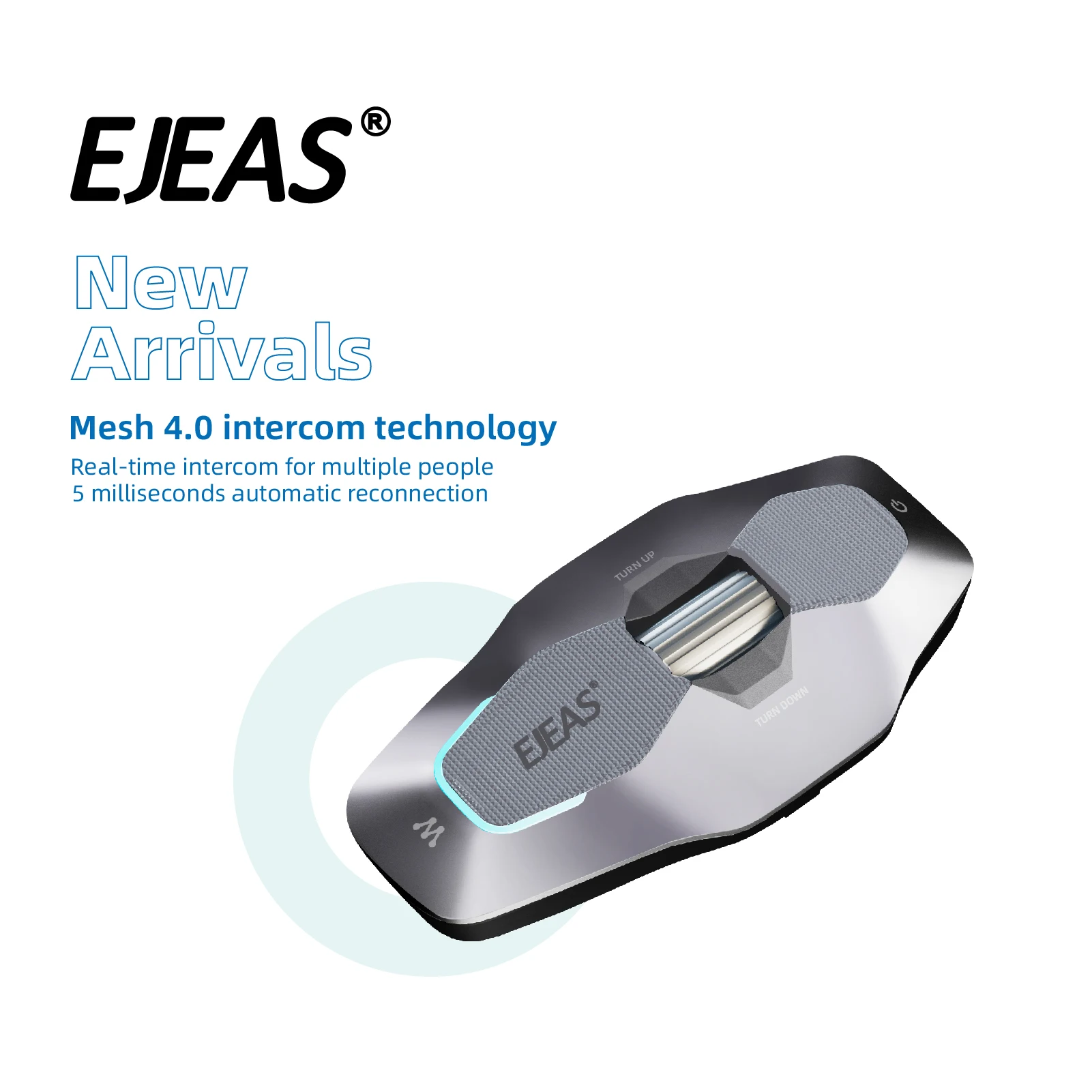 EJEAS New X10 Motorcycle Helmet Intercom Headset Mesh Group 10 Riders Talking bluetooth Intercomunicador Para Moto Intercom