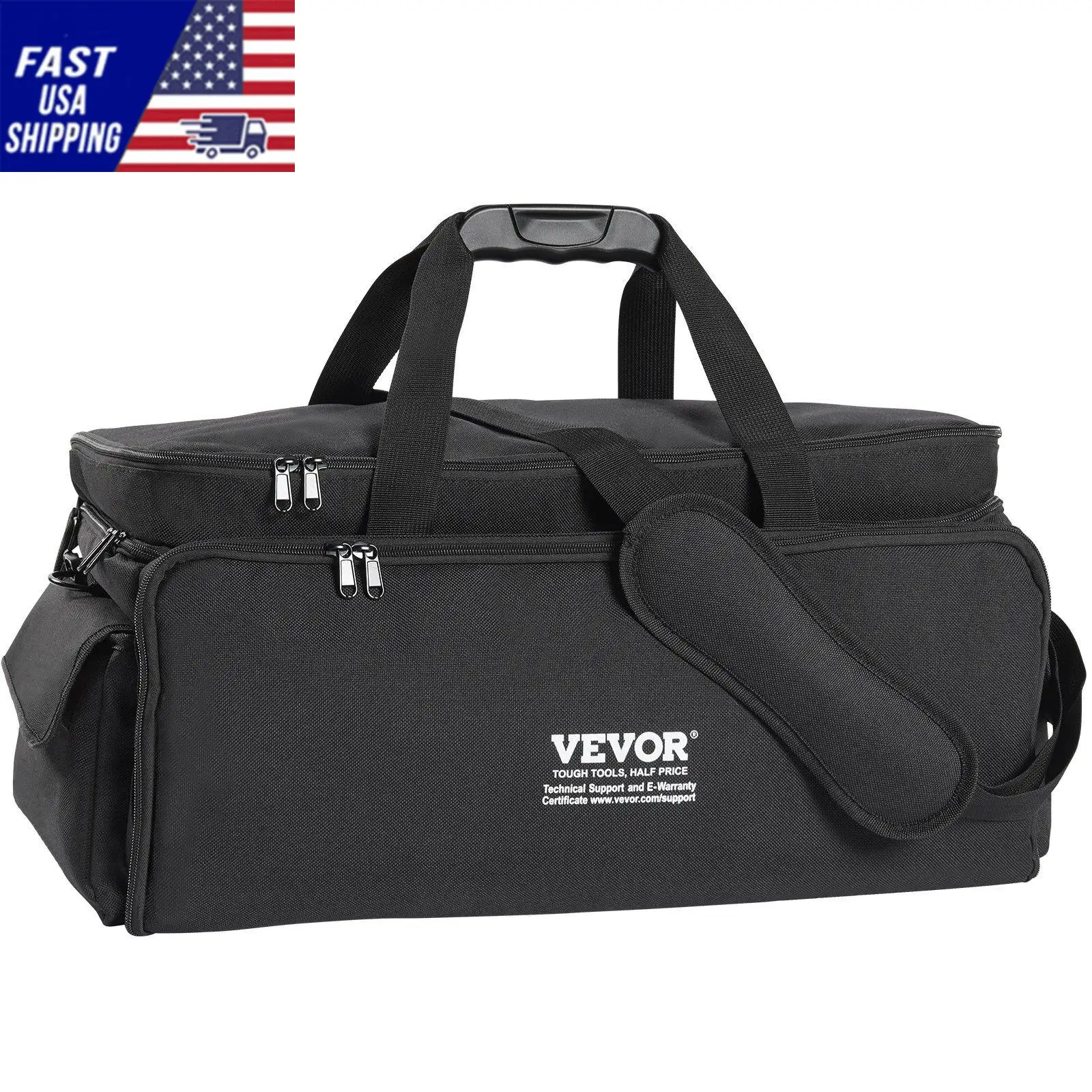 DJ Cable File Bag, 1200D Oxford Fabric, DJ Gig Bag with 9 Detachable Divider 4.92 ft Padded Shoulder Strap Plastic Bottom
DJ Cable File Bag, 1200D Oxford Fabric, DJ Gig Bag with 9 Detachable Divider 4.92 ft Padded Shoulder Strap Plastic Bottom