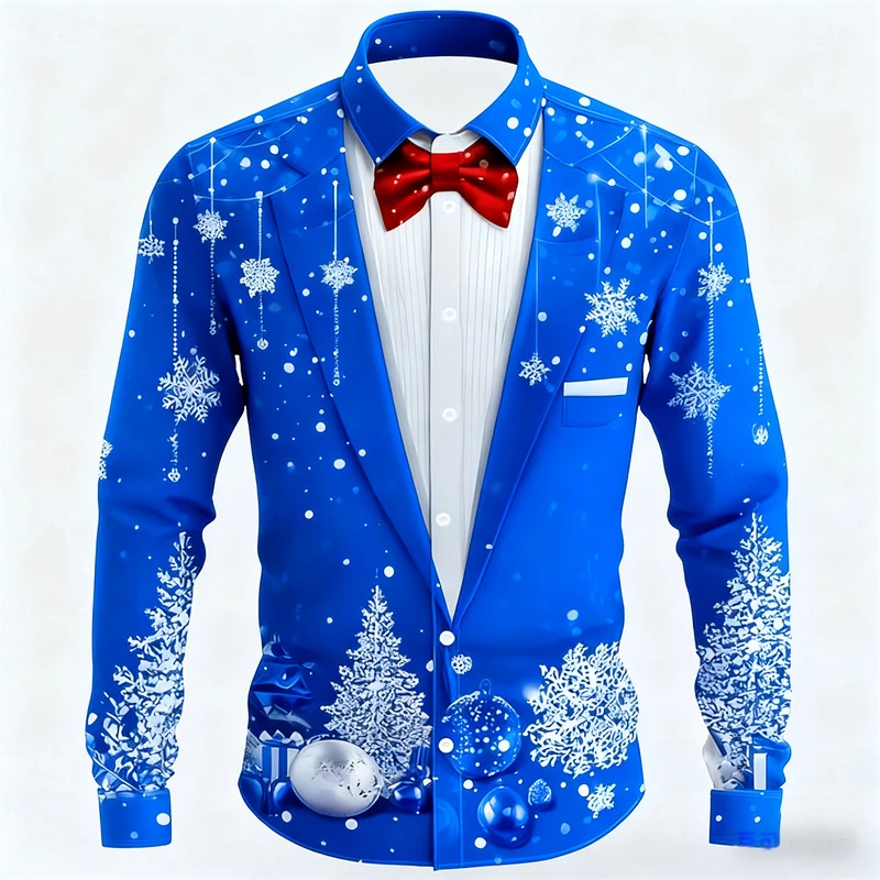Red Christmas Shirts For Man Snowflake Bow Tie Christmas Shirt Long Sleeve Fashion Holiday Gift Shirt Oversized Mens Clothing
Red Christmas Shirts For Man Snowflake Bow Tie Christmas Shirt Long Sleeve Fashion Holiday Gift Shirt Oversized Mens Clothing