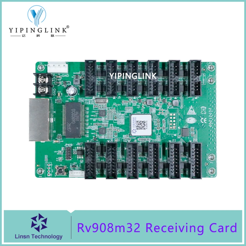 LINSN Rv908 Rv908m32 full color LED display control card LED receiving card video wall controller work with Linsn TS802D sender
LINSN Rv908 Rv908m32 full color LED display control card LED receiving card video wall controller work with Linsn TS802D sender