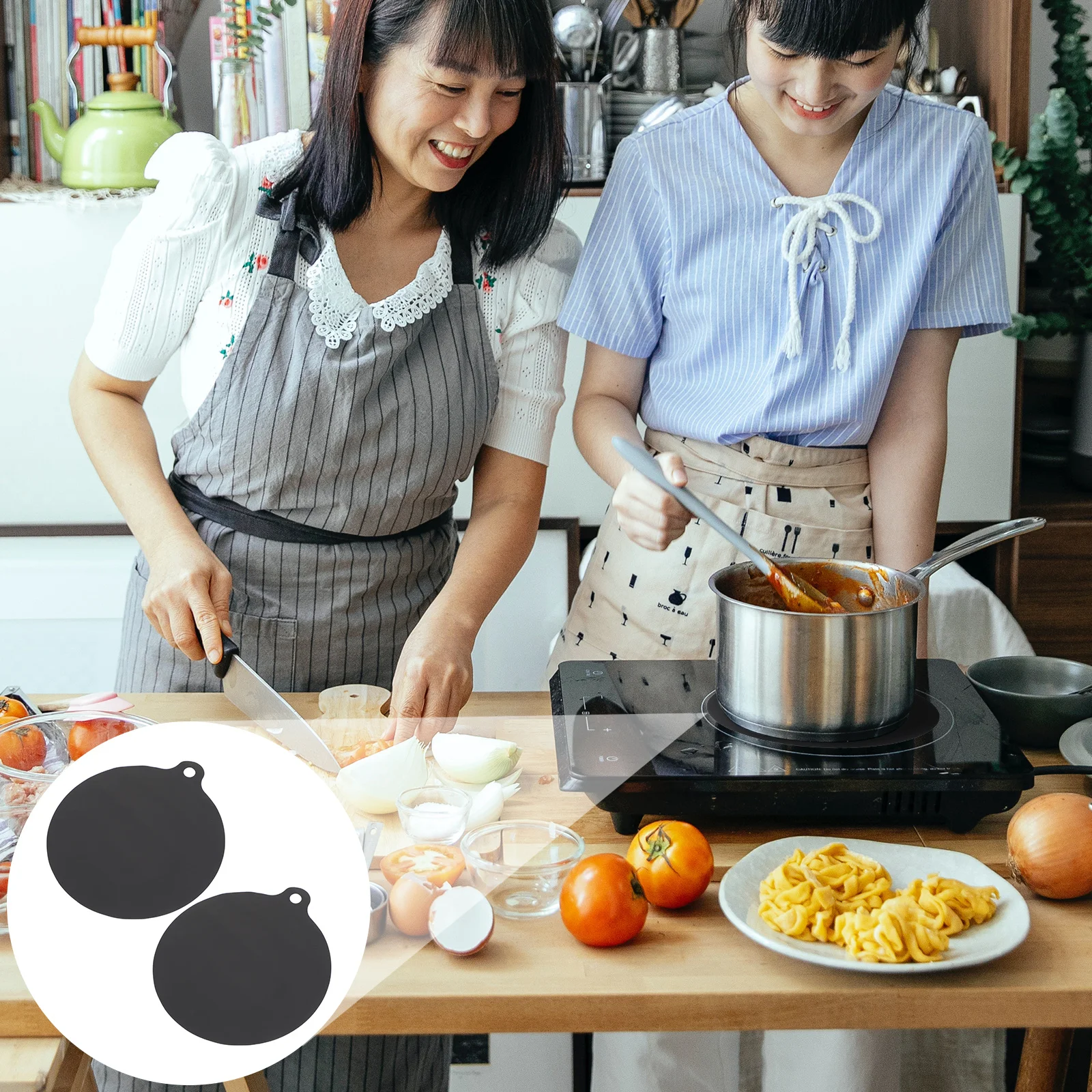 2Pcs Induction Cooker Protection Pad Heat Resistant Silicone Mat Countertop Nonstick Nonslip Hot Pot Holder Cooking Mat
2Pcs Induction Cooker Protection Pad Heat Resistant Silicone Mat Countertop Nonstick Nonslip Hot Pot Holder Cooking Mat