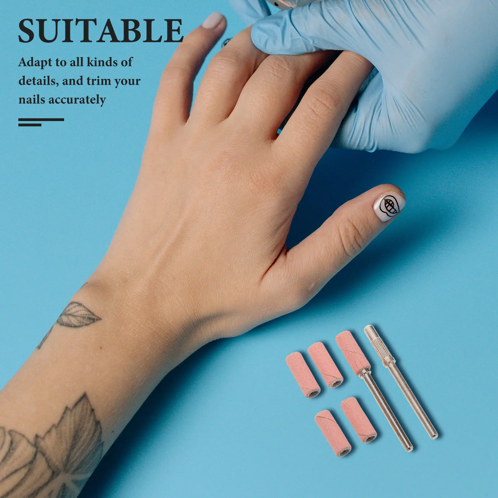 1Set Nail Drill Sanding Bands Mini Compact Design for Detailed Nail Grinding Polishing Acrylic Gel Removing 3.1mm Small Bits
1Set Nail Drill Sanding Bands Mini Compact Design for Detailed Nail Grinding Polishing Acrylic Gel Removing 3.1mm Small Bits