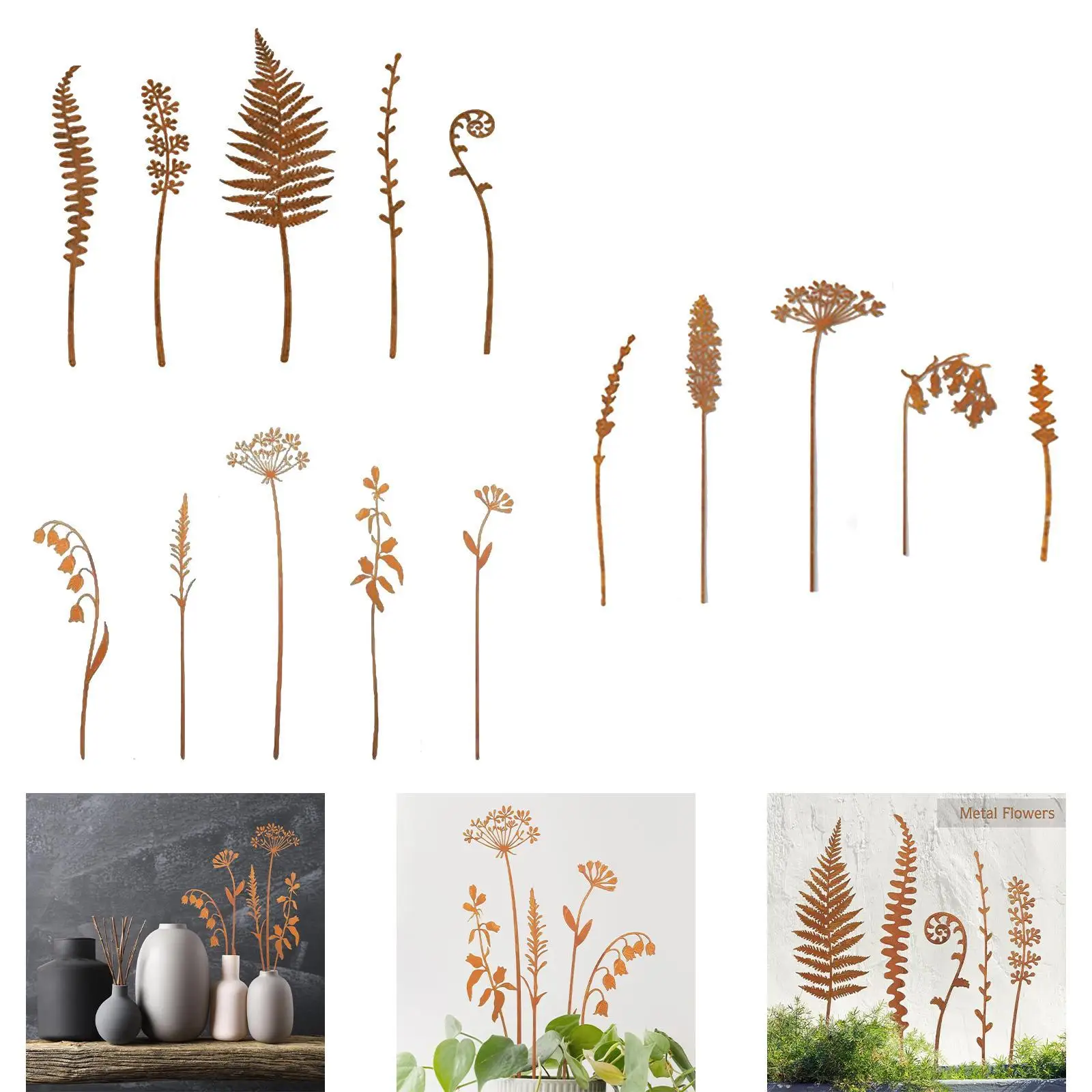 5Pcs Decorative Garden Stakes Decorative Yard Art Rustic Ornaments Versatile Metal Flowers for Outdoor Pathway Lawn Backyard
5Pcs Decorative Garden Stakes Decorative Yard Art Rustic Ornaments Versatile Metal Flowers for Outdoor Pathway Lawn Backyard