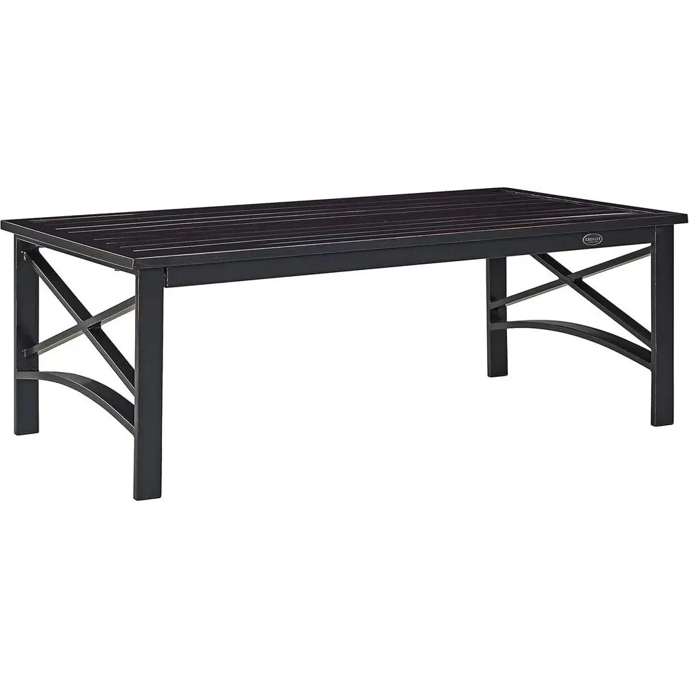 Weather-Resistant Metal Outdoor Coffee Table for Patio, Deck, or Porch in Oiled Bronze Finish
Weather-Resistant Metal Outdoor Coffee Table for Patio, Deck, or Porch in Oiled Bronze Finish