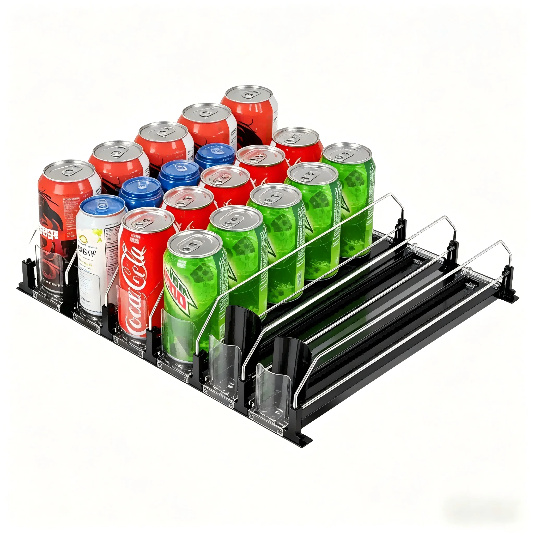 Adjustable Width Beverage Pusher, Auto-Restock Soda Beer Can Organizer for Fridge Kitchen
Adjustable Width Beverage Pusher, Auto-Restock Soda Beer Can Organizer for Fridge Kitchen