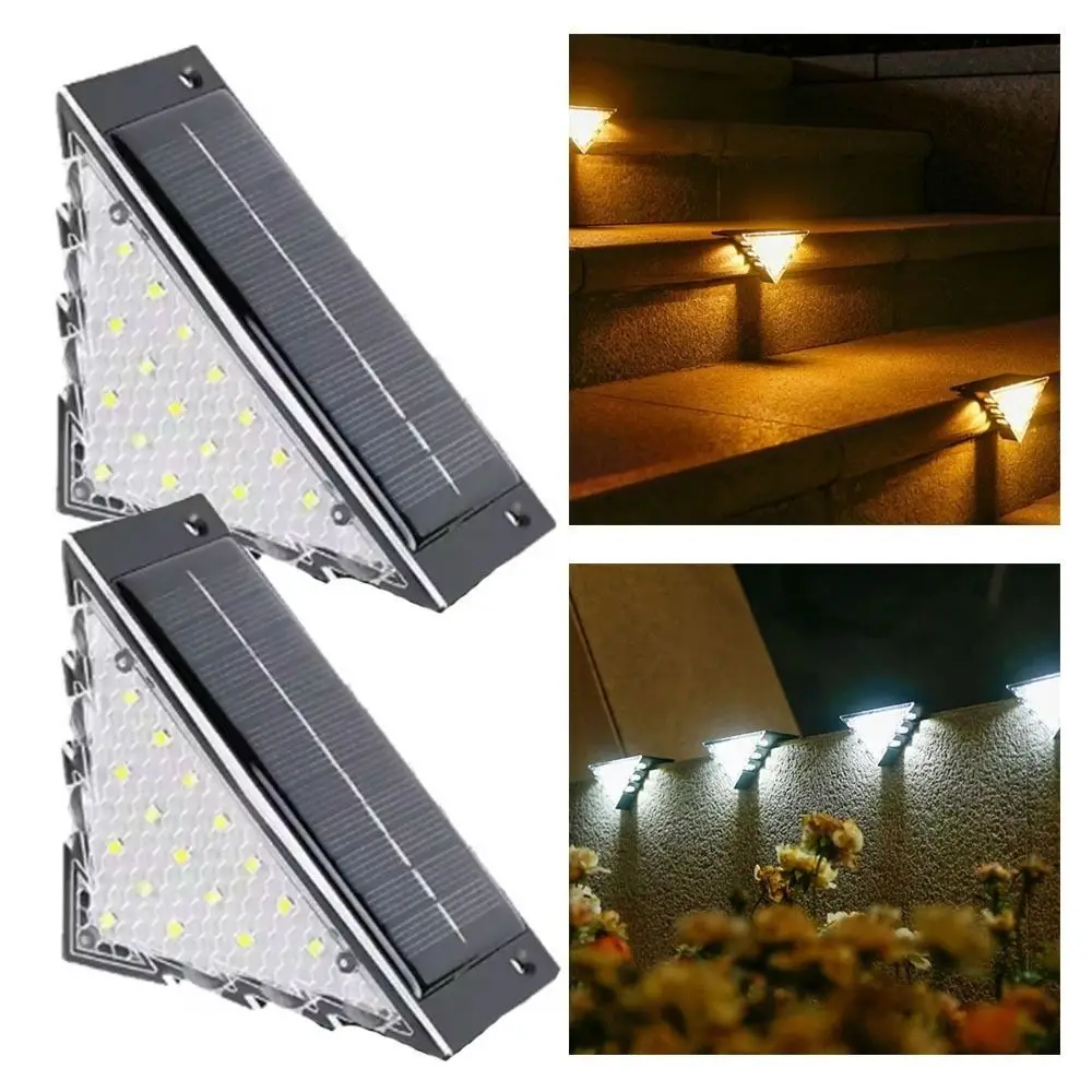 Solar Powered Outdoor Solar Step Lights Triangle White/Warm Light Landscape Light Super Bright LED Deck Lights Courtyard
Solar Powered Outdoor Solar Step Lights Triangle White/Warm Light Landscape Light Super Bright LED Deck Lights Courtyard