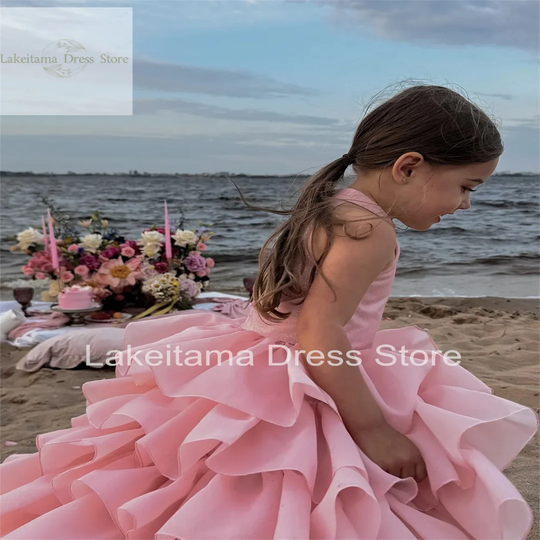 Wedding Light Pink Layered Ruffles Sleeveless Princess Flower Girl Dress For Child First Eucharistic Birthday Party Dress
Wedding Light Pink Layered Ruffles Sleeveless Princess Flower Girl Dress For Child First Eucharistic Birthday Party Dress