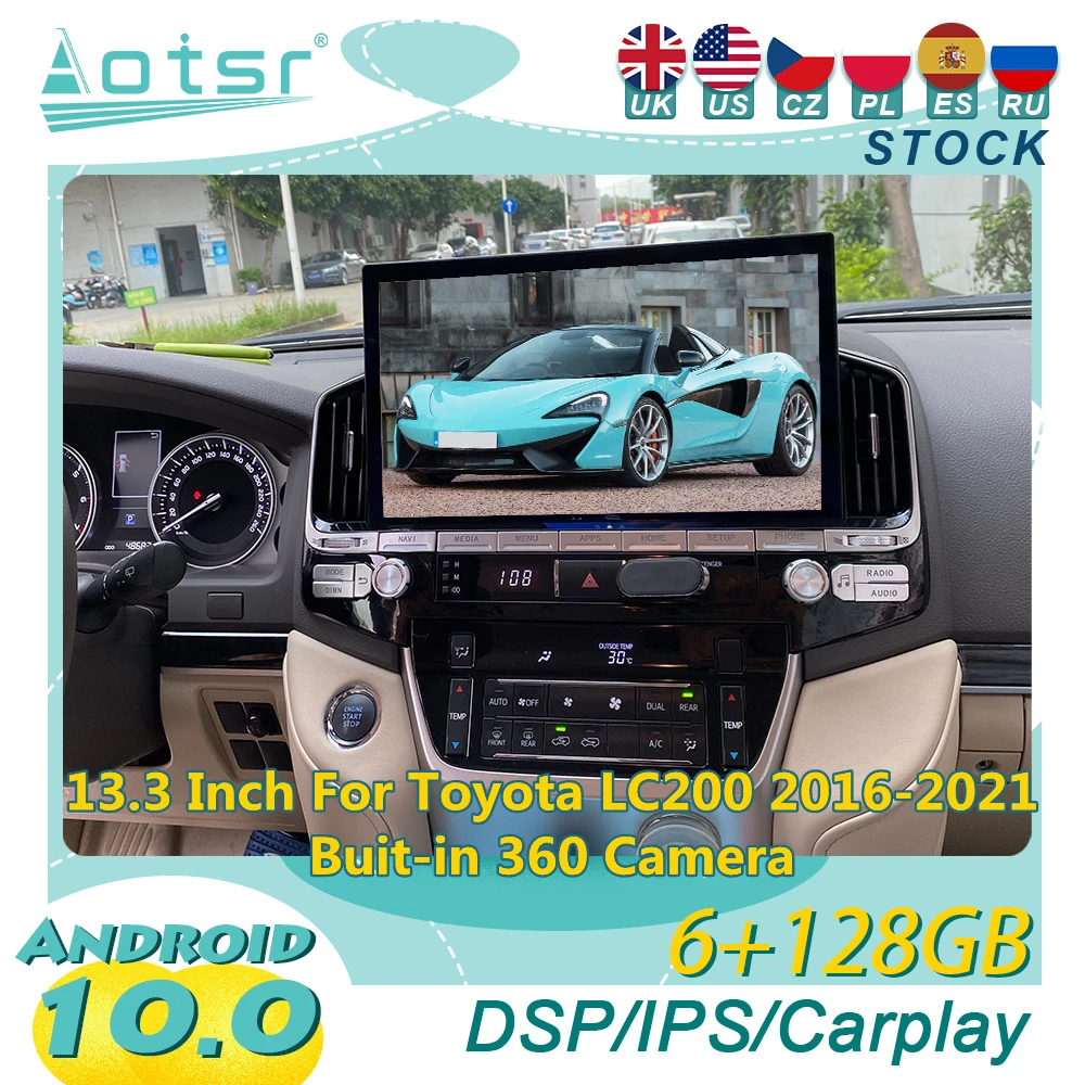 Автомагнитола для Toyota Land Cruiser LC200 2016 -2021, Android, мультимедийный проигрыватель, Авторадио 2 Din, стерео, GPS навигация, головное устройство, экран
Автомагнитола для Toyota Land Cruiser LC200 2016 -2021, Android, мультимедийный проигрыватель, Авторадио 2 Din, стерео, GPS навигация, головное устройство, экран