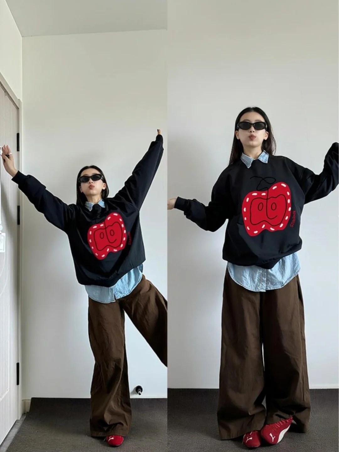 Loose Fit round Ne Sweatirt Women's Trendy Brand American Retro Thin Sle Lazy Faion High End Feeling Hatl Top
Loose Fit round Ne Sweatirt Women's Trendy Brand American Retro Thin Sle Lazy Faion High End Feeling Hatl Top