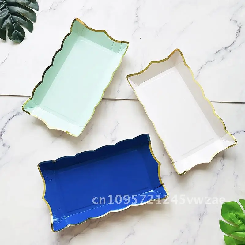 Disposable Rectangular Paper Plate 9-inch Multi-Color Set for Parties Fruit Cake Barbecue Picnic - Pack of 8 Tableware
Disposable Rectangular Paper Plate 9-inch Multi-Color Set for Parties Fruit Cake Barbecue Picnic - Pack of 8 Tableware