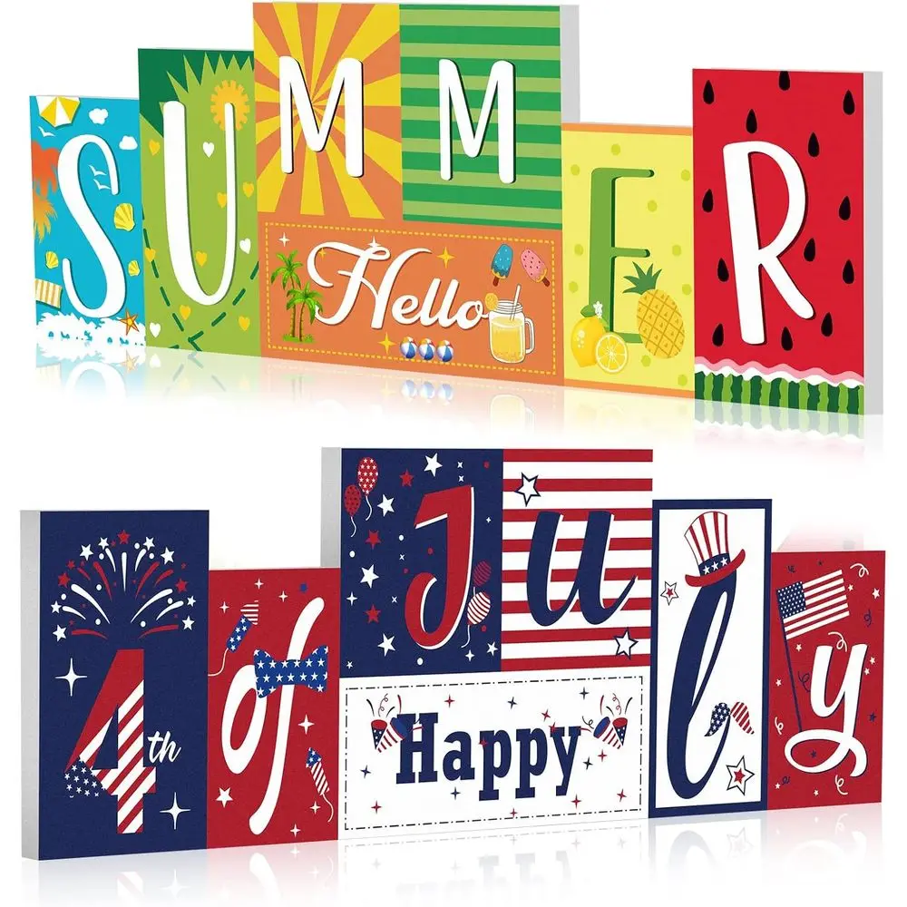 Patriotic Double-Sided Wooden Sign for 4th of July and Memorial Day Celebrations, Ideal for Home or Office
Patriotic Double-Sided Wooden Sign for 4th of July and Memorial Day Celebrations, Ideal for Home or Office