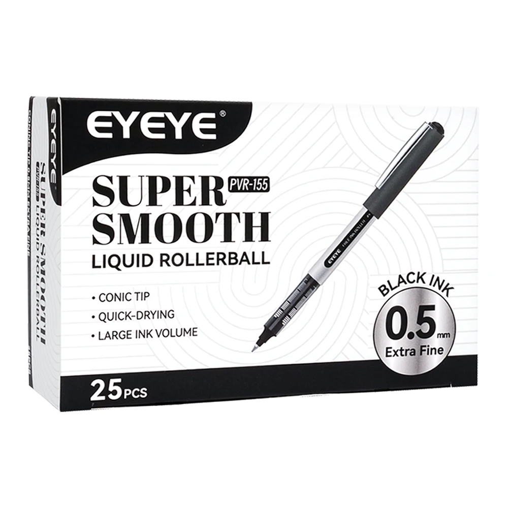 EYEYE 0.5mm 0.7mm Quick Dry Rollerball Pen 25 Pack Smooth Writing Liquid Ink Pens for Back to School Office, School Supplies
EYEYE 0.5mm 0.7mm Quick Dry Rollerball Pen 25 Pack Smooth Writing Liquid Ink Pens for Back to School Office, School Supplies