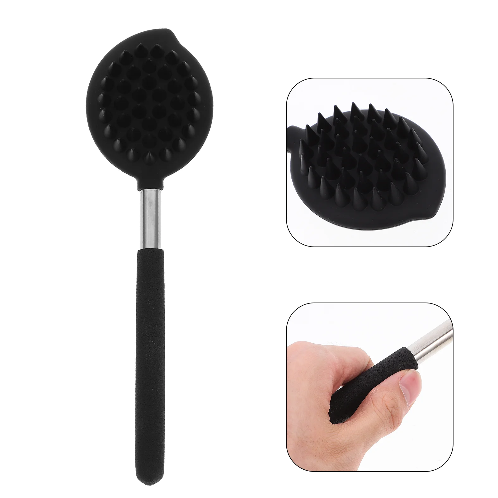 Silicone Bath Brush Scrubber for Back Long Handle Body Scratcher Shower Silica Gel with Man
Silicone Bath Brush Scrubber for Back Long Handle Body Scratcher Shower Silica Gel with Man