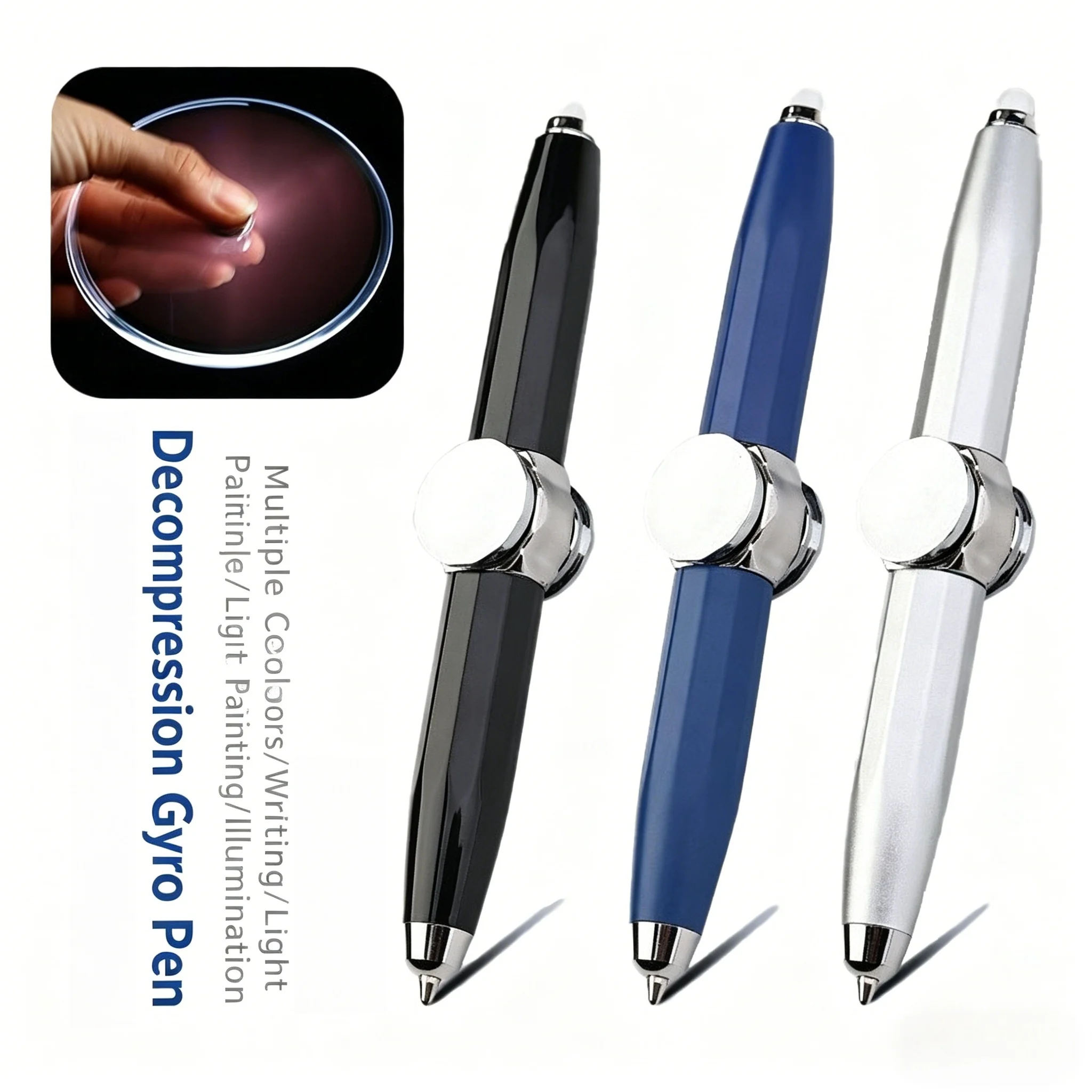 idget Spinner Pen with LED Light | Decompression Gyro Pen | Cool Writing Toy Pen for School Office
idget Spinner Pen with LED Light | Decompression Gyro Pen | Cool Writing Toy Pen for School Office