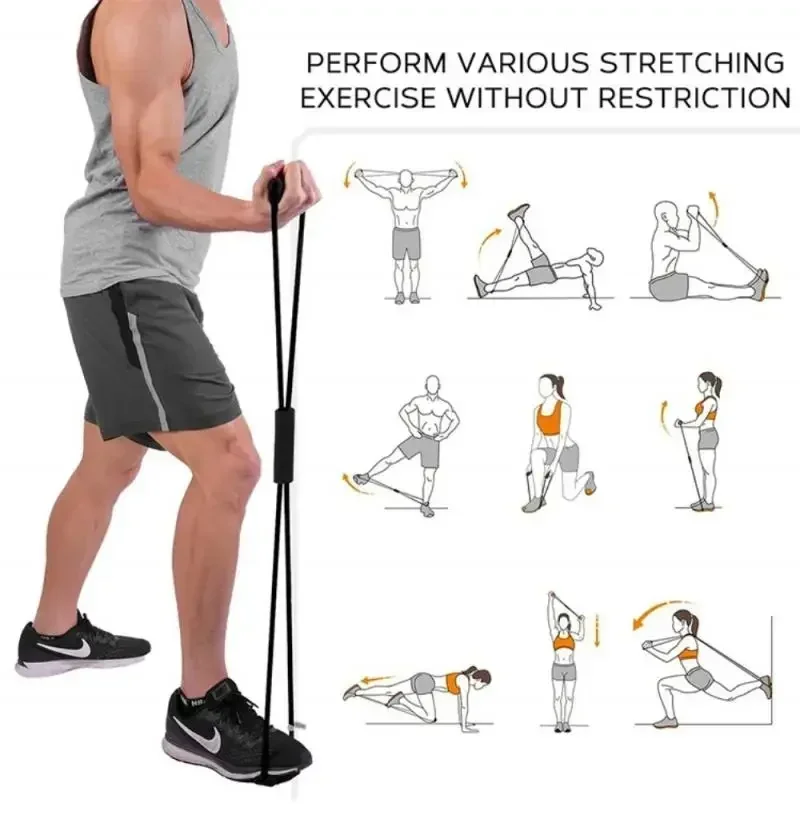 8-Line Yoga Elastic Band Home Fitness Portable Upgraded Shoulder Opening Workout Muscle for Exercise Fitness Equipment
8-Line Yoga Elastic Band Home Fitness Portable Upgraded Shoulder Opening Workout Muscle for Exercise Fitness Equipment