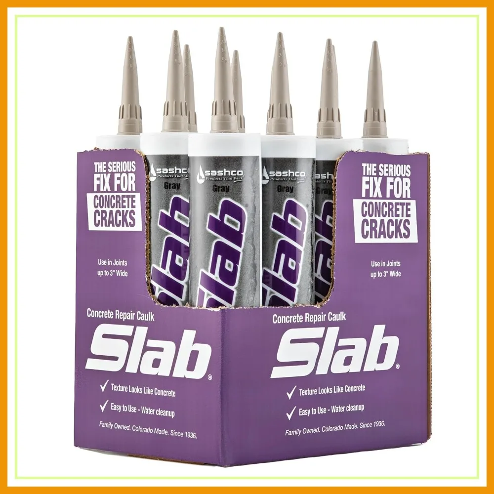 Concrete Crack Repair Sealant, 10.5 oz Cartridge, Gray (Pack of 12)
Concrete Crack Repair Sealant, 10.5 oz Cartridge, Gray (Pack of 12)