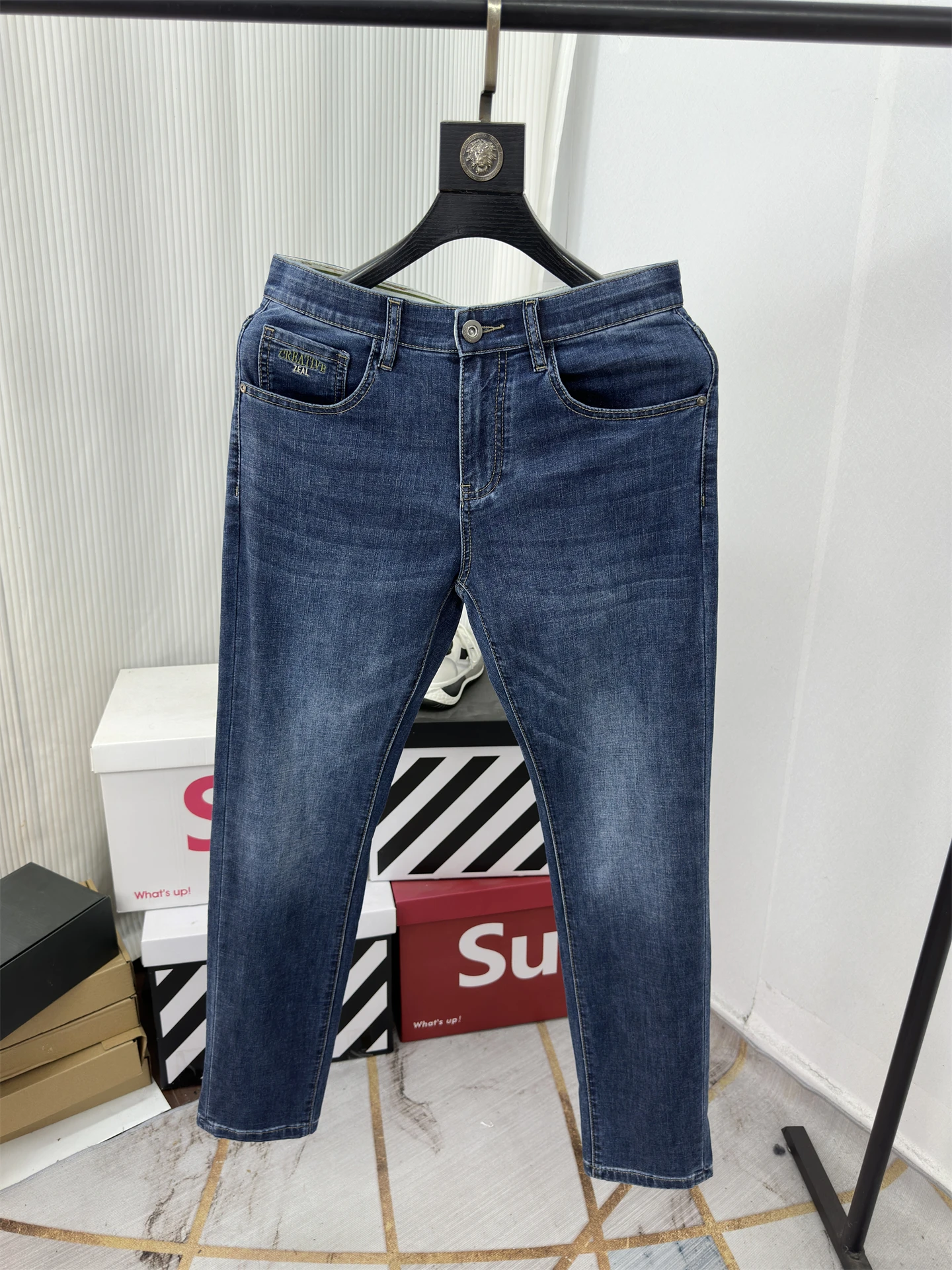 Men's Faion Classic Straight Leg Jeans Silk Mixed Thin Spring Summer Cotton Polyester Lycra Blend Comfortable Breathable
Men's Faion Classic Straight Leg Jeans Silk Mixed Thin Spring Summer Cotton Polyester Lycra Blend Comfortable Breathable